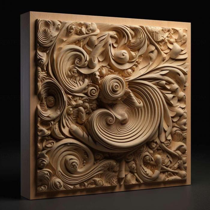 نموذج ثلاثي الأبعاد لآلة CNC 3D Art 